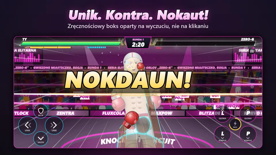 Unik. Kontra. Nokaut!. Zręcznościowy boks oparty na wyczuciu, nie na klikaniu