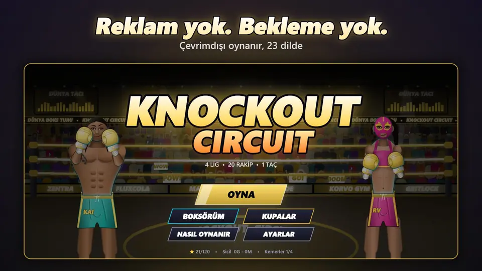 Reklam yok. Bekleme yok.. Çevrimdışı oynanır, 23 dilde