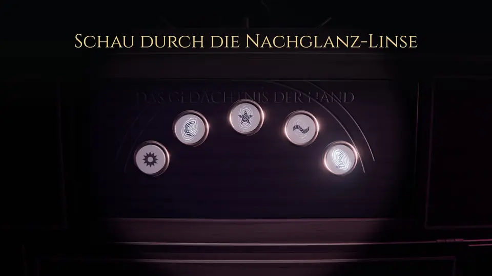 Schau durch die Nachglanz-Linse