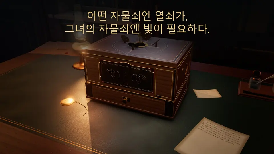 어떤 자물쇠엔 열쇠가, 그녀의 자물쇠엔 빛이 필요하다.