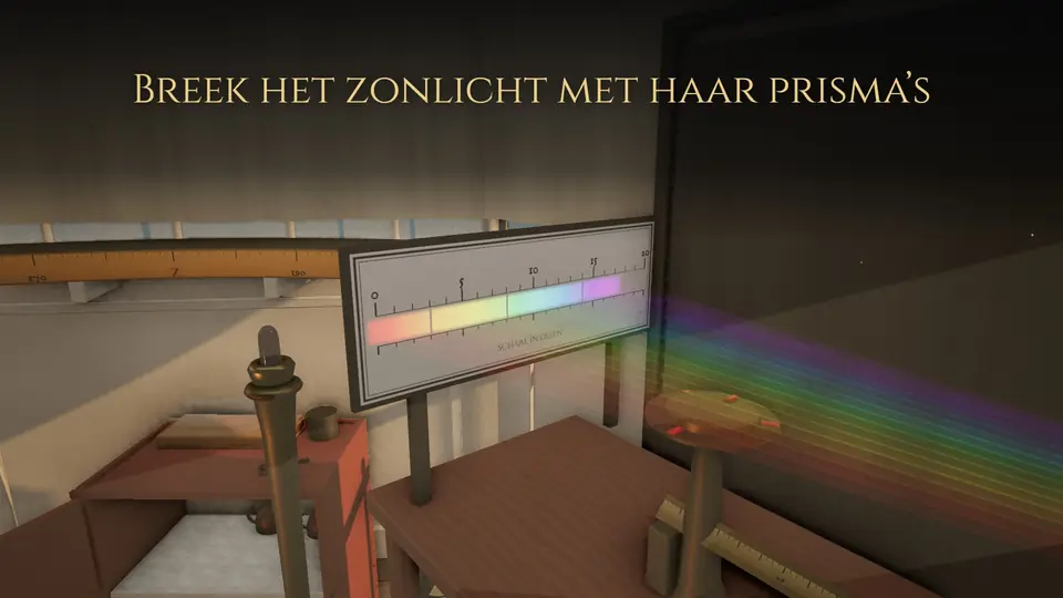 Breek het zonlicht met haar prisma’s