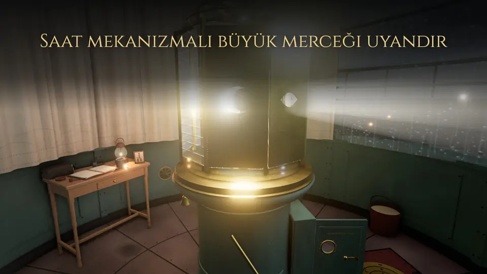 Saat mekanizmalı büyük merceği uyandır