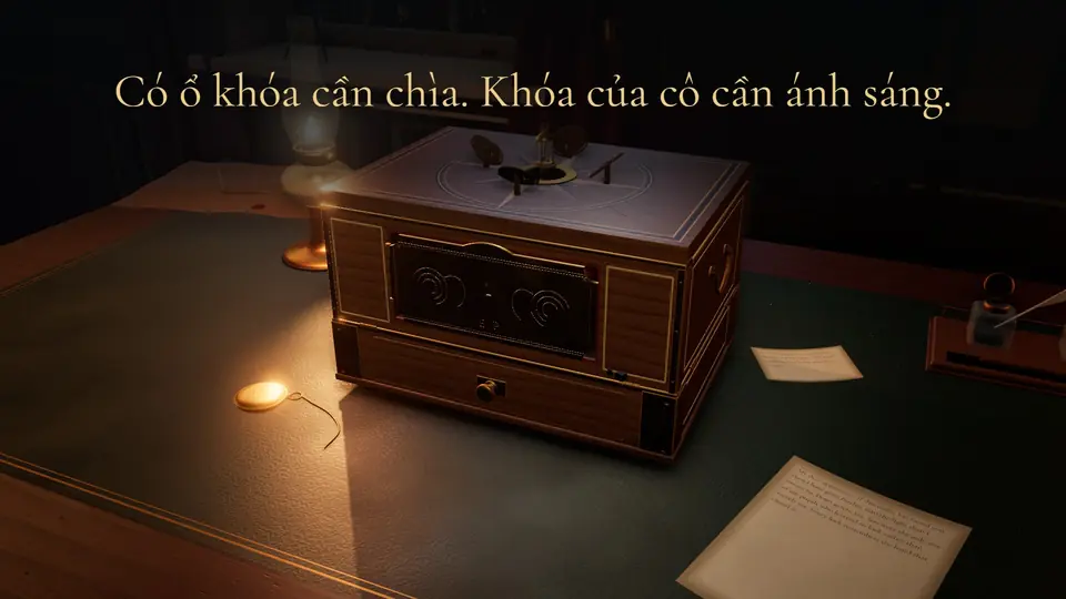 Có ổ khóa cần chìa. Khóa của cô cần ánh sáng.